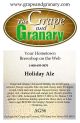 Holiday Ale: All Grain