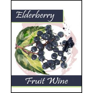 Elderberry Wine Label