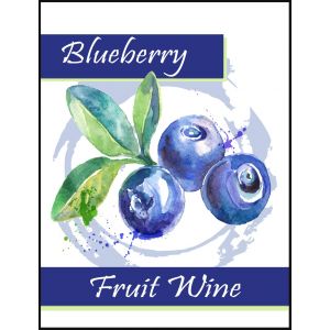 Blueberry Wine Label