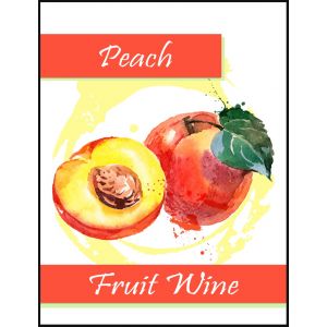 Peach Wine Label