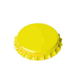 Crown Caps- Yellow- 144