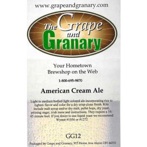 American Cream Ale: GG
