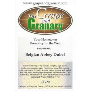 Belgian Abbey Dubel: GG
